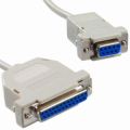 CAVO SERIALE DA PRESA D-SUB 9 PIN A PRESA D-SUB 25 PIN 2,80mt BIANCO