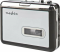 LETTORE DI AUDIOCASSETTE PORTATILE CONVERTITORE IN MP3 USB 2.0 GRIGIO NEDIS