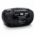 LETTORE PORTATILE CD CASSETTE RADIO FM DAB+USB MP3 AUX BATTERIE 220VAC THOMSON