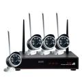 KIT 4 TELECAMERE IP65 1080 2 MPX WIRELESS + NVR