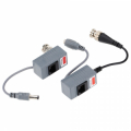 COPPIA BALUN VIDEO-AUDIO-POWER SU CAVO ETHERNET FINO A 100MT