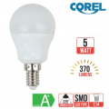 LAMPADA LED Sfera 5W  (40W) 220V -  E14 - 6,5K  Luce FREDDA