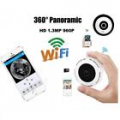 VR CAM WIFI TELECAMERA SD 360° IP FISHEYE SORVEGLIANZA PANORAMICA