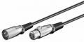 CAVO AUDIO XLR MASCHIO XLR FEMMINA STEREO 2mt